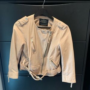All SAINTS leather moto jacket